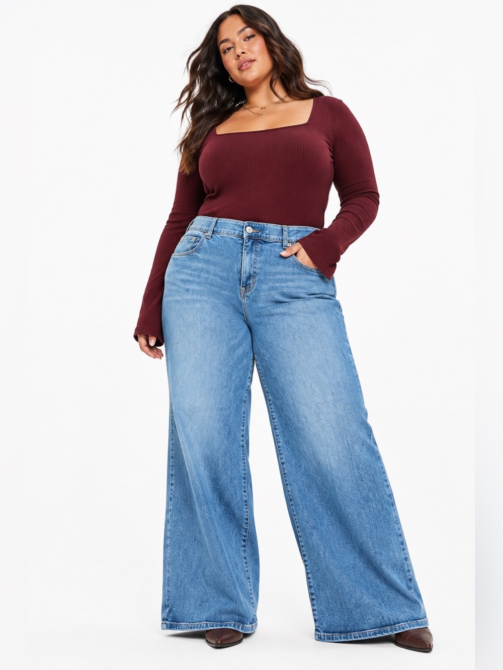 Torrid Size 18 Bombshell Wide Leg Super Soft Jeans – Light Wash